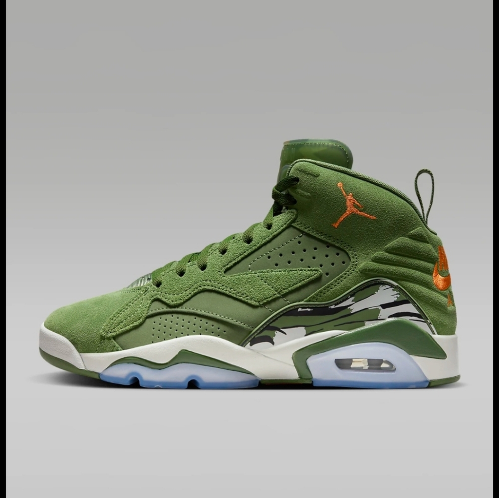 Men's Nike Jumpman MVP Size 13. Color Sky J Light Olive (Green). New in box.